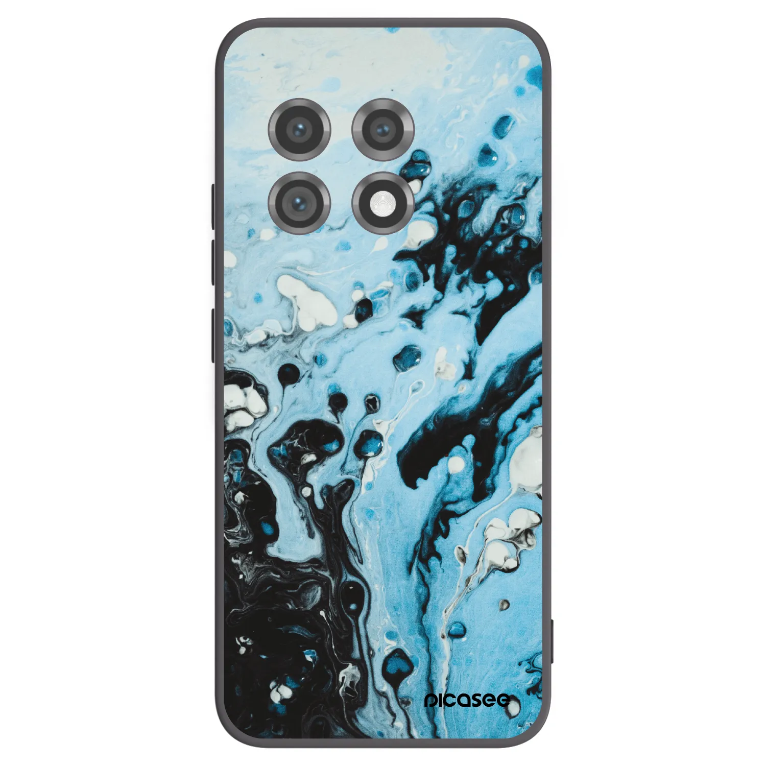 Picasee Μαύρη θήκη σιλικόνης για OnePlus 11 5G - Organic blue