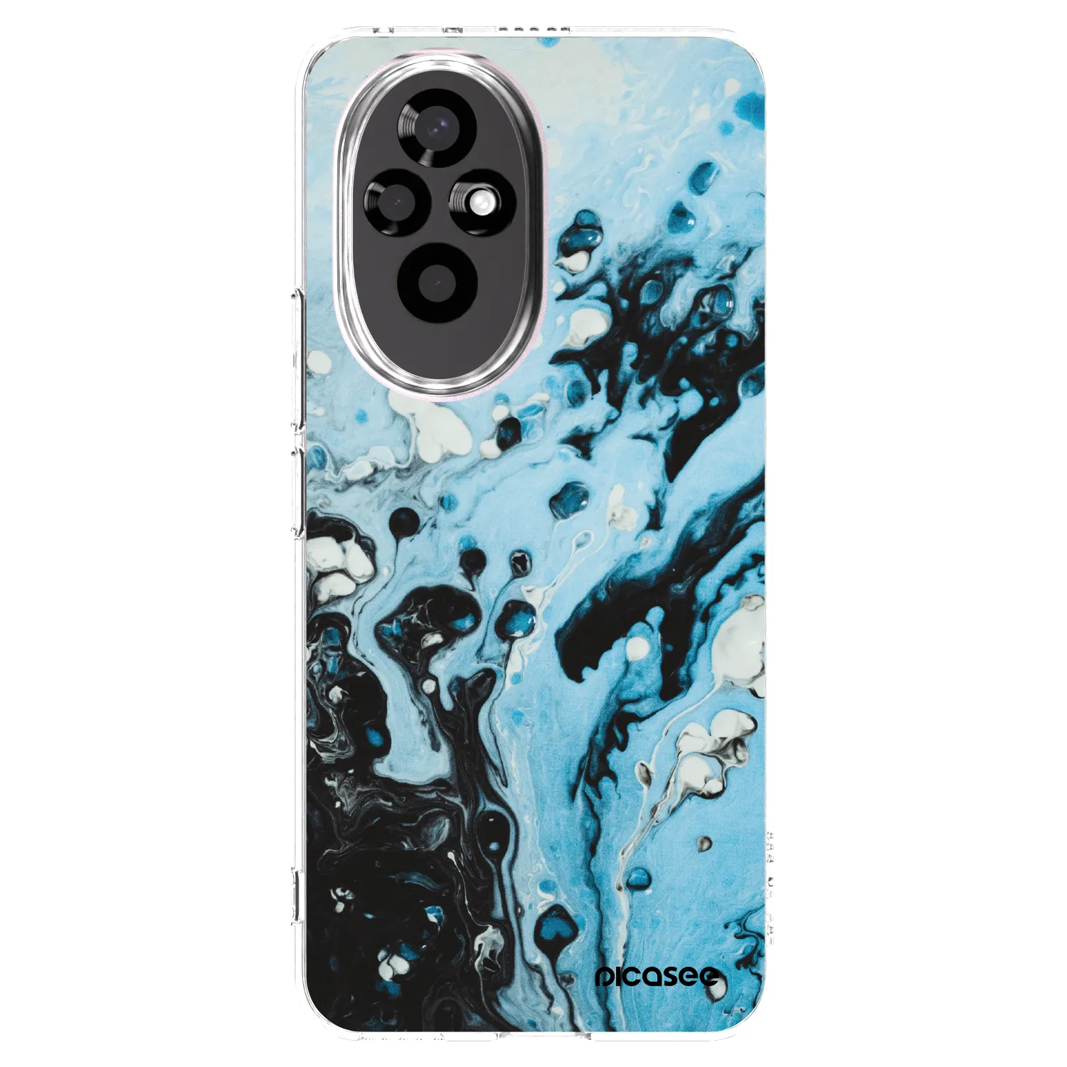 Picasee διαφανής θήκη σιλικόνης Honor 200 Pro 5G - Organic blue