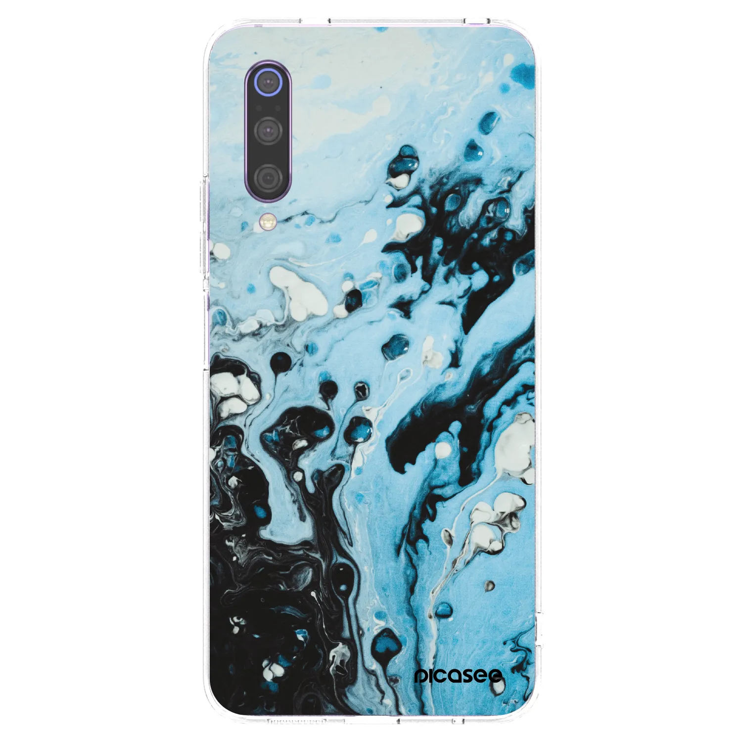 Picasee διαφανής θήκη σιλικόνης Xiaomi Mi 9 - Organic blue