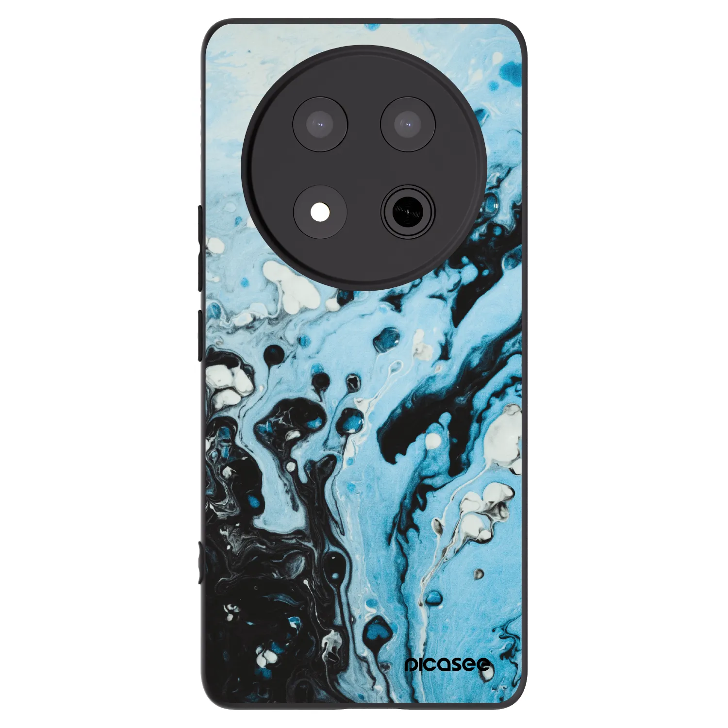 Picasee Μαύρη θήκη σιλικόνης για Honor Magic7 Lite 5G - Organic blue