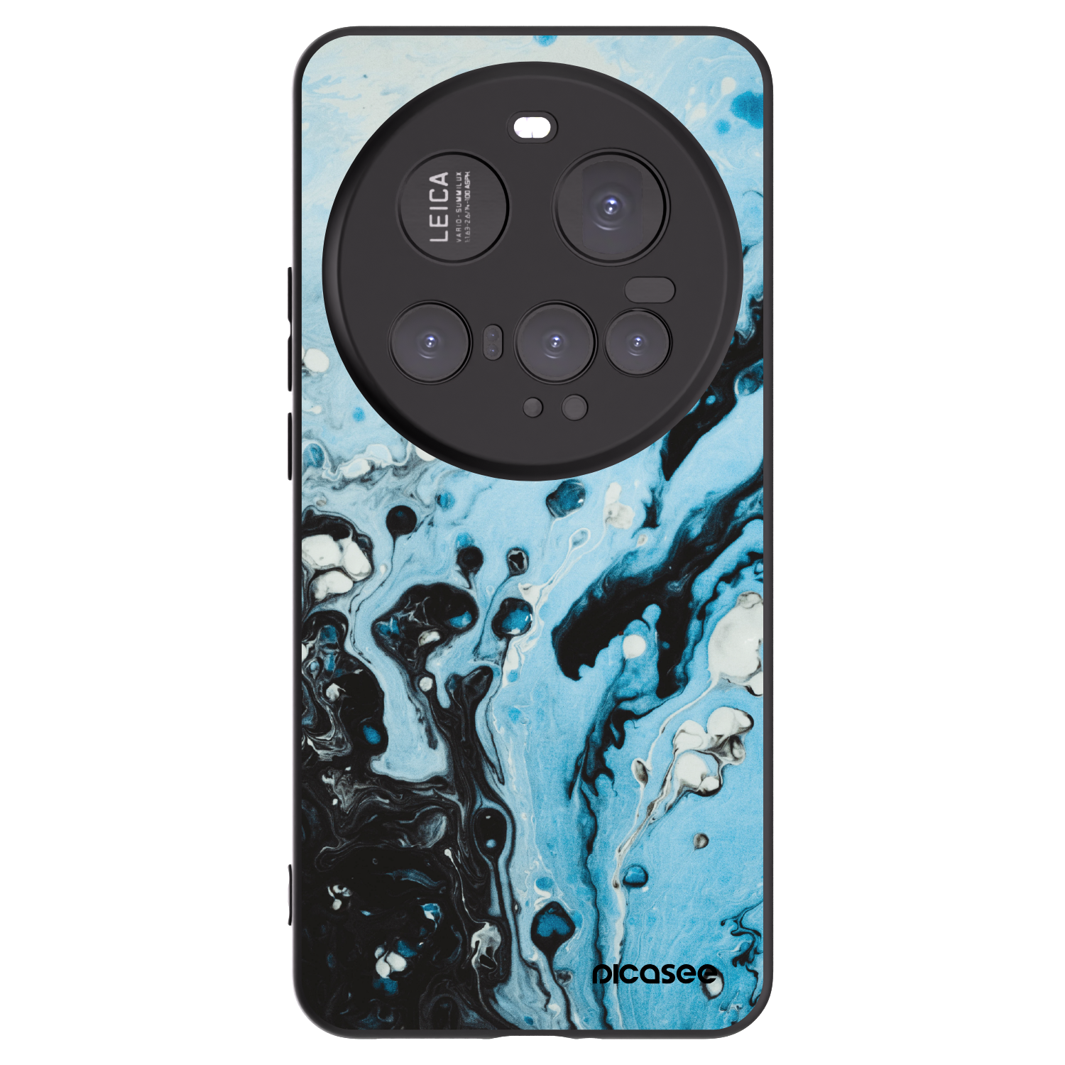 Picasee Μαύρη θήκη σιλικόνης για Xiaomi 15 Ultra - Organic blue