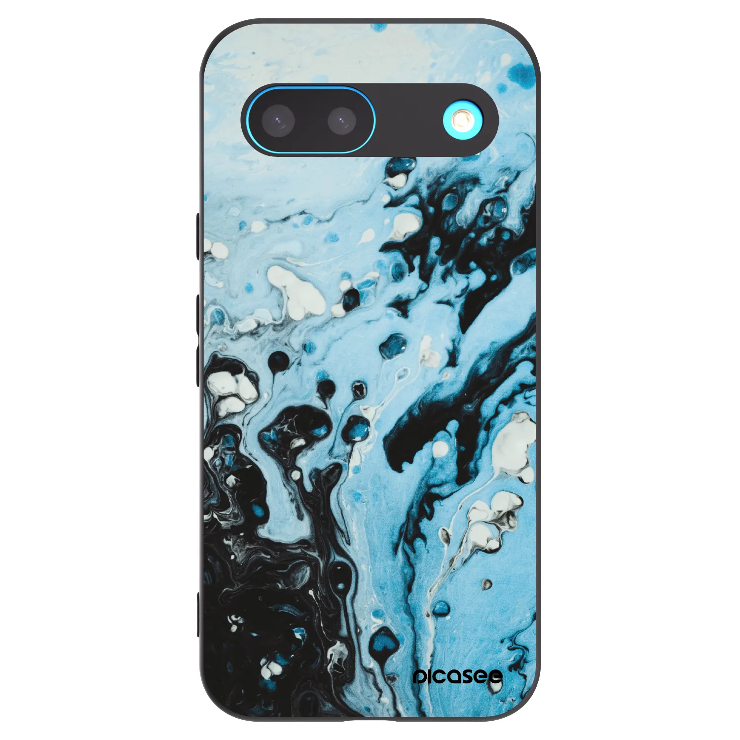 Picasee Μαύρη θήκη σιλικόνης για Google Pixel 8 - Organic blue
