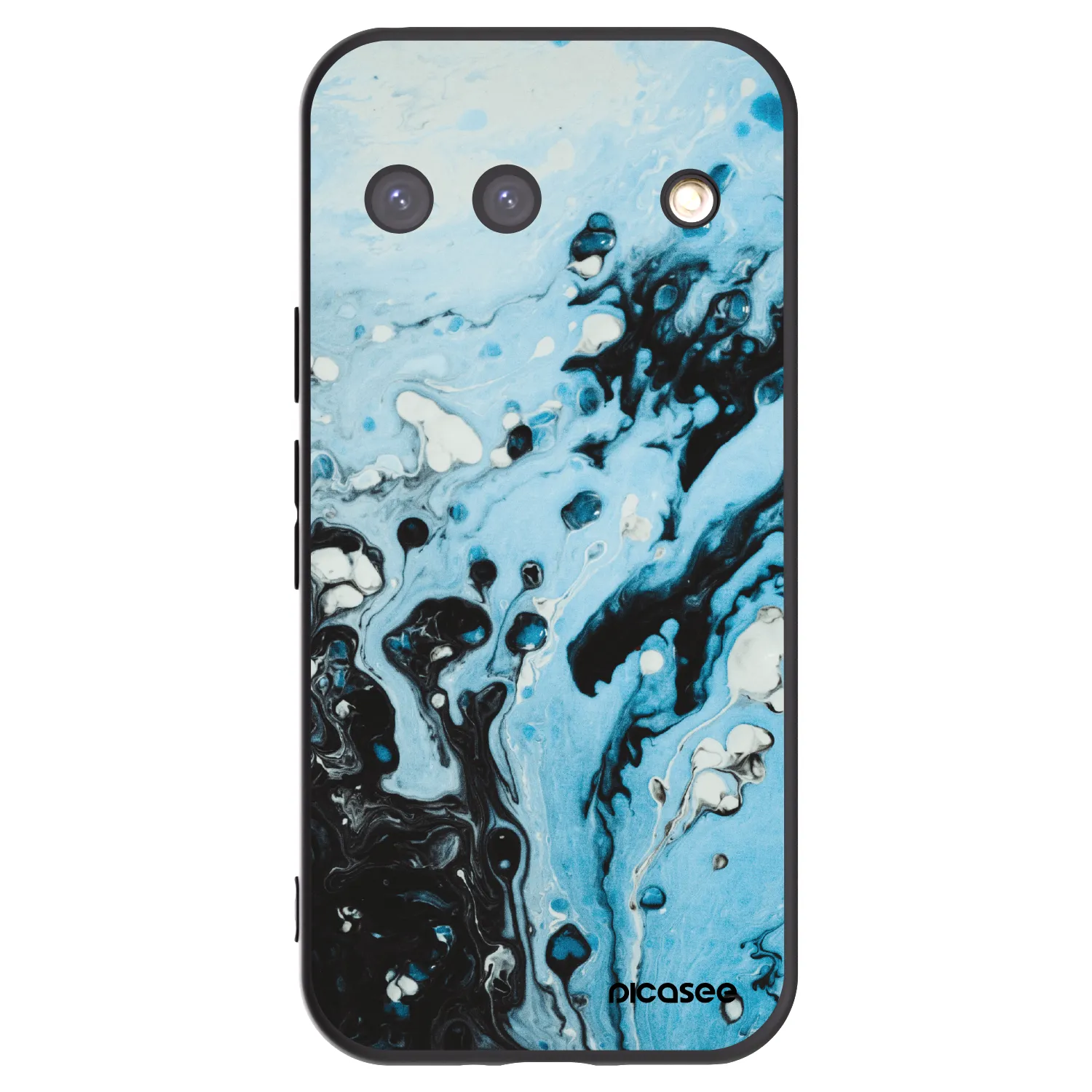 Picasee Μαύρη θήκη σιλικόνης για Google Pixel 9 - Organic blue