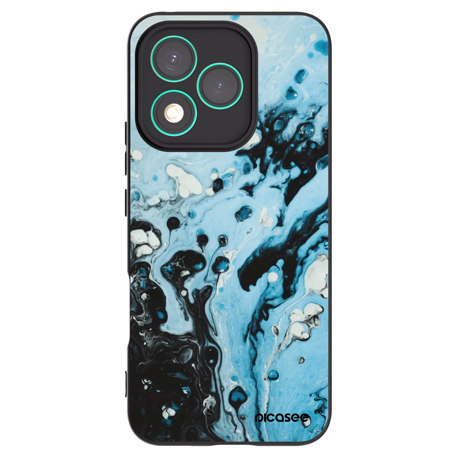 Picasee Μαύρη θήκη σιλικόνης για Honor 400 Lite 5G - Organic blue