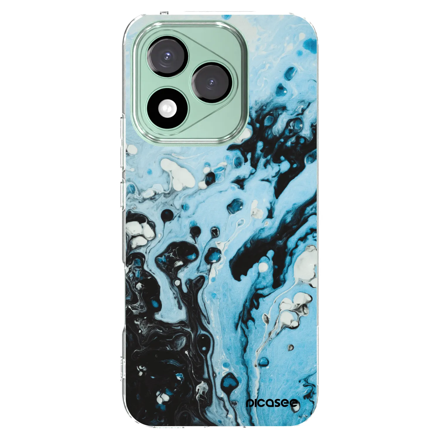Picasee διαφανής θήκη σιλικόνης Honor 400 Lite 5G - Organic blue