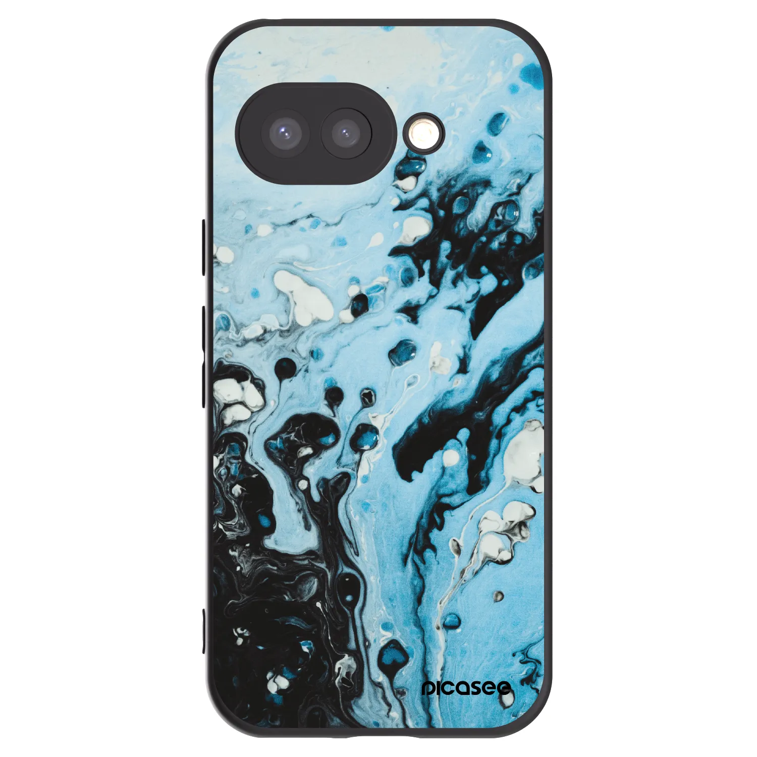 Picasee Μαύρη θήκη σιλικόνης για Google Pixel 9a - Organic blue