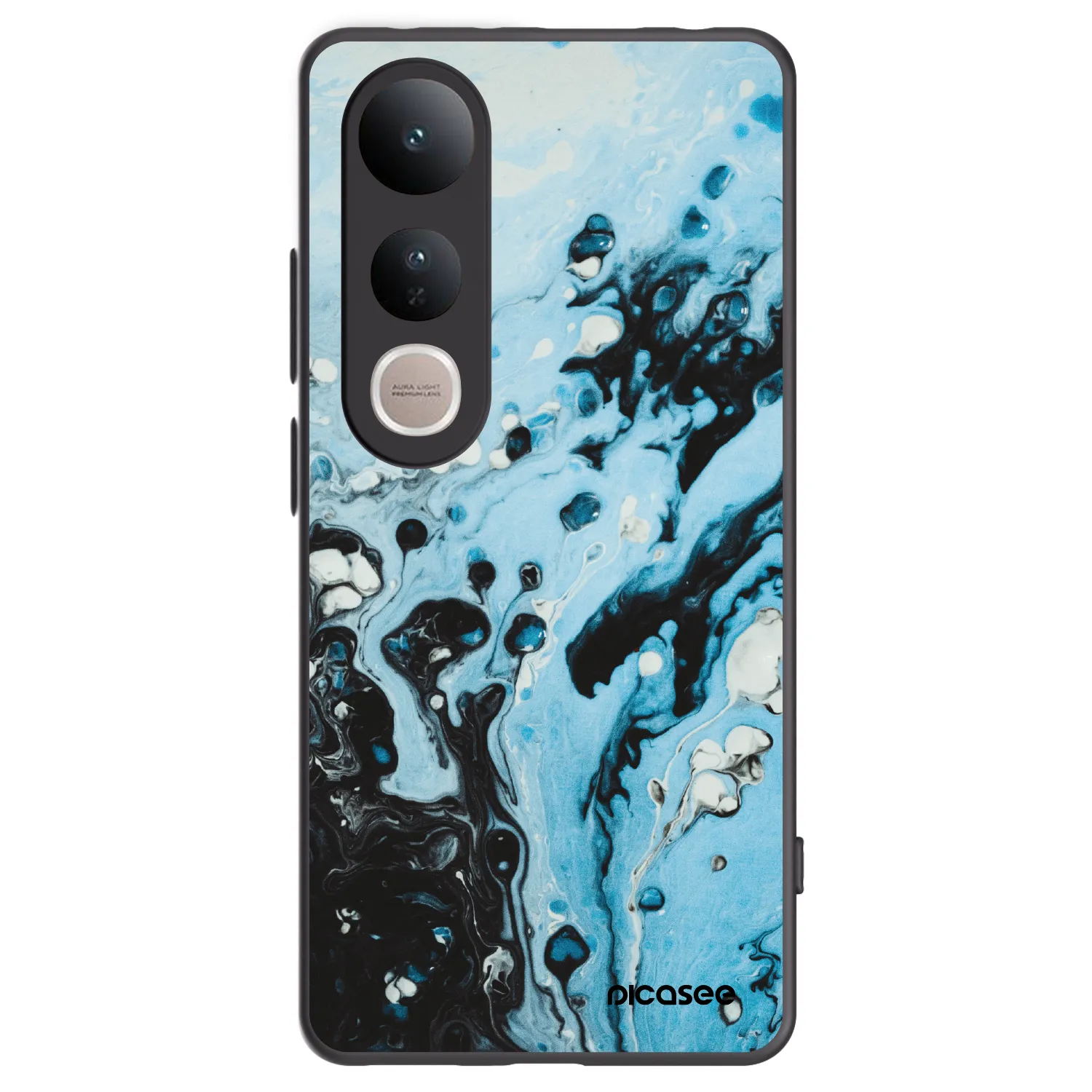 Picasee Μαύρη θήκη σιλικόνης για Vivo V50 Lite 5G - Organic blue