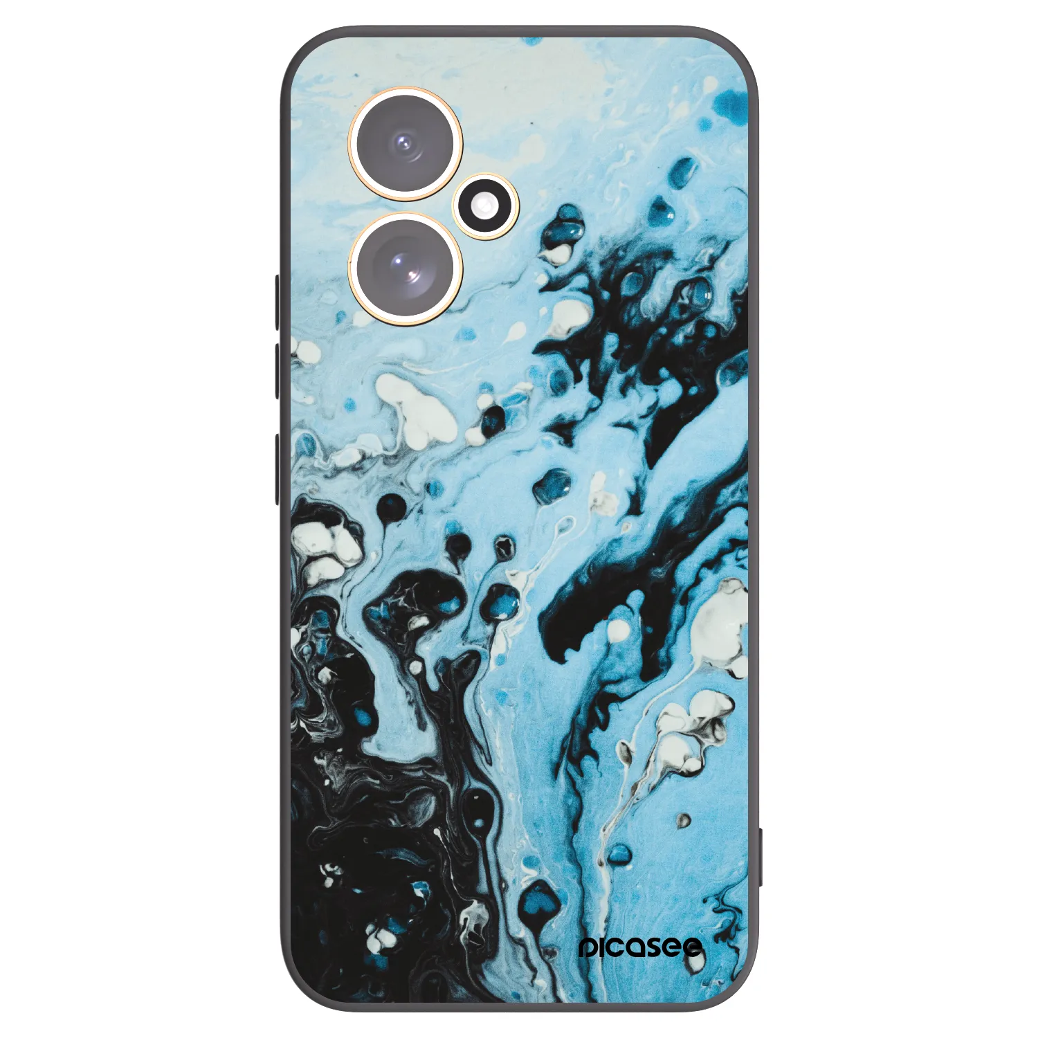Picasee Μαύρη θήκη σιλικόνης για Honor 400 5G - Organic blue