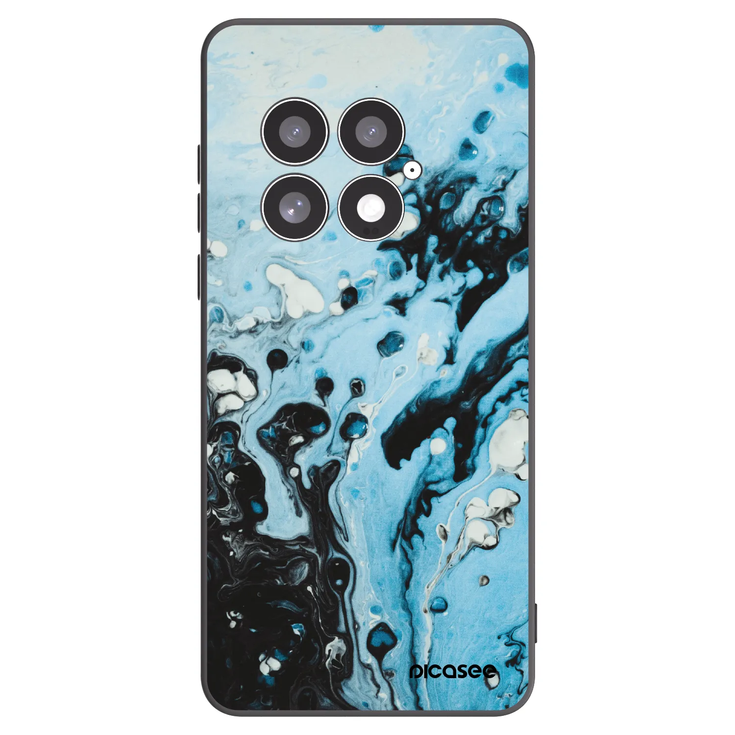 Picasee Μαύρη θήκη σιλικόνης για OnePlus 13 5G - Organic blue