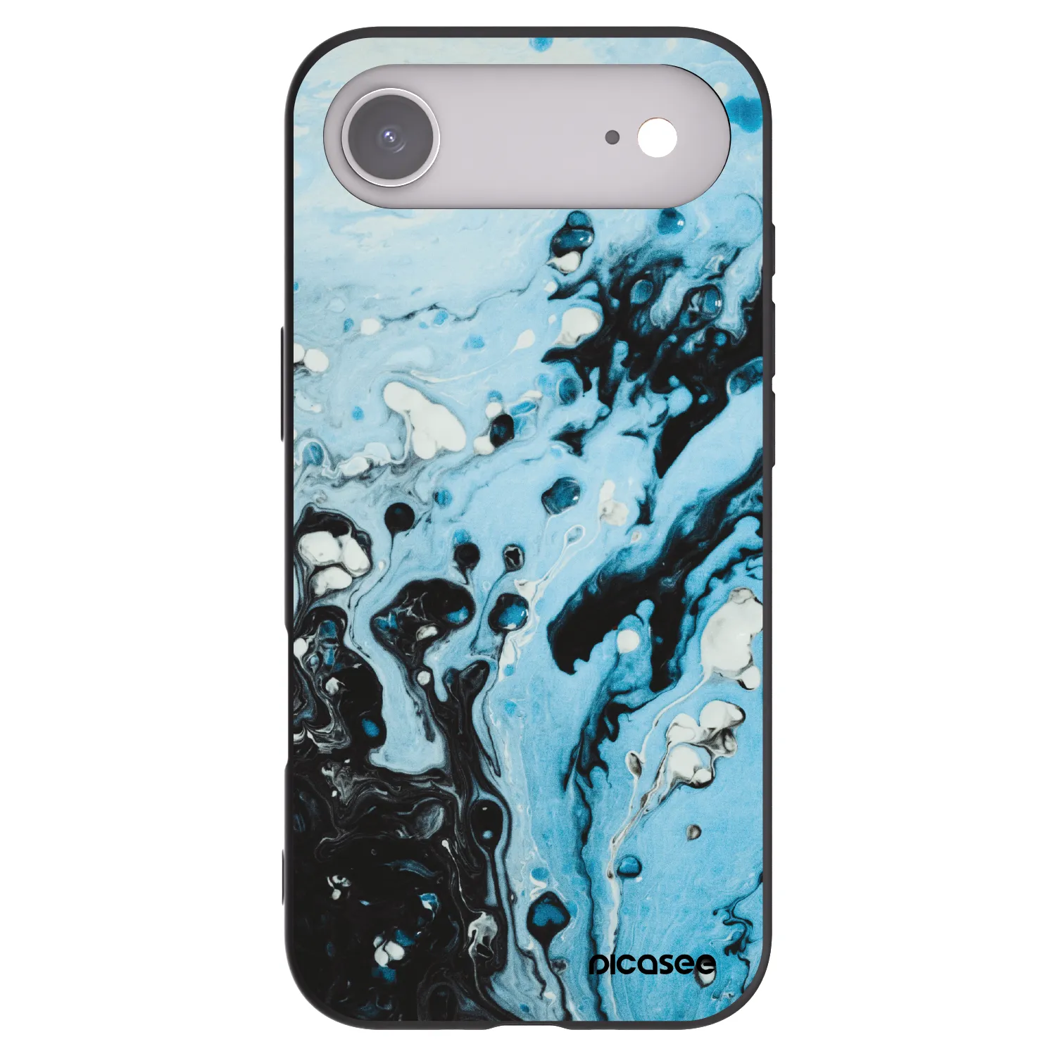 Picasee Μαύρη θήκη σιλικόνης για Apple iPhone Air - Organic blue