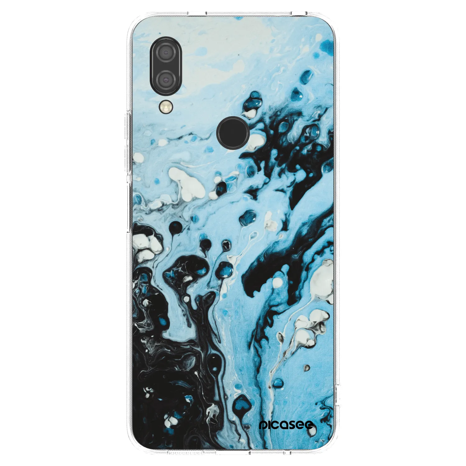 Picasee διαφανής θήκη σιλικόνης Xiaomi Redmi 7 - Organic blue