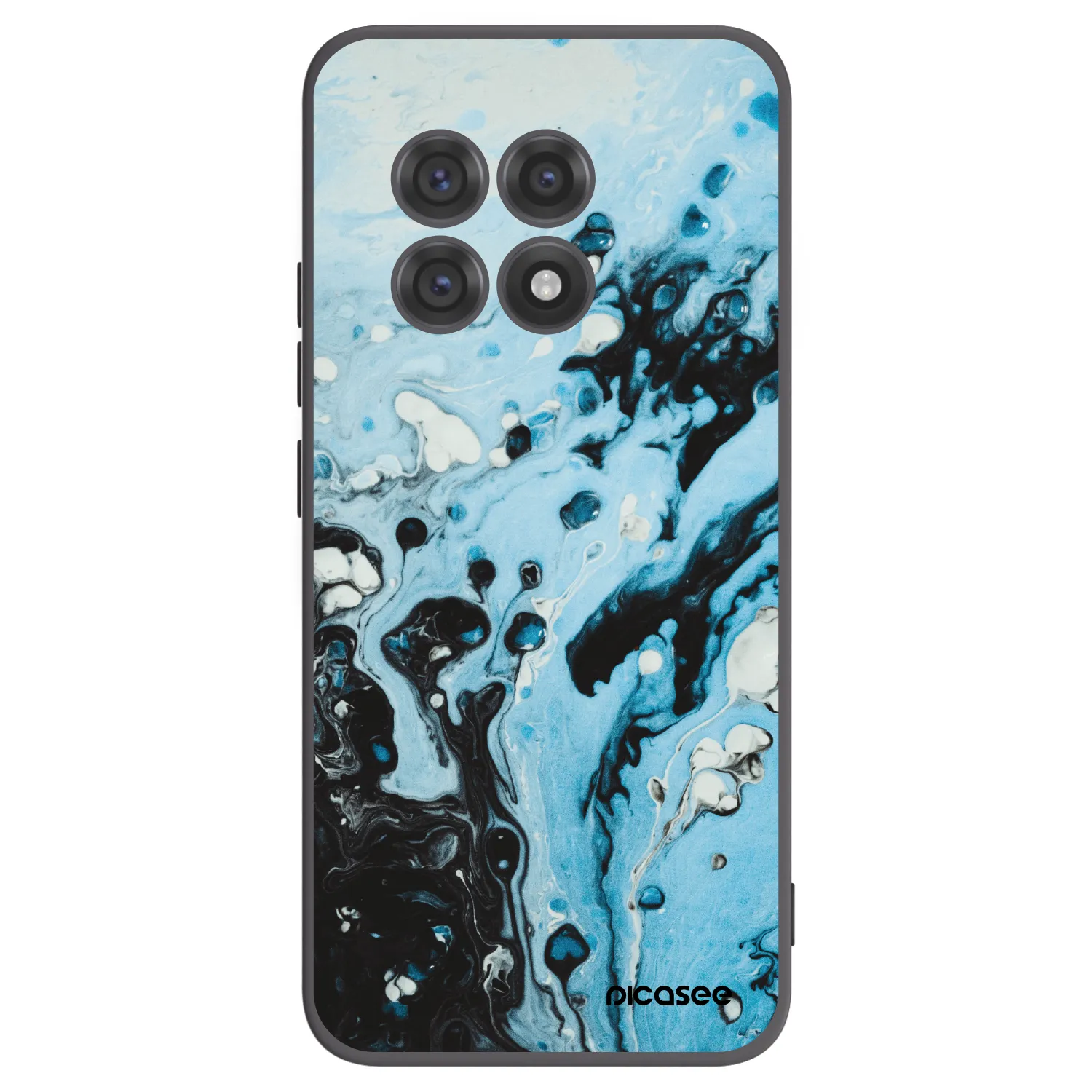 Picasee Μαύρη θήκη σιλικόνης για OnePlus 13R 5G - Organic blue