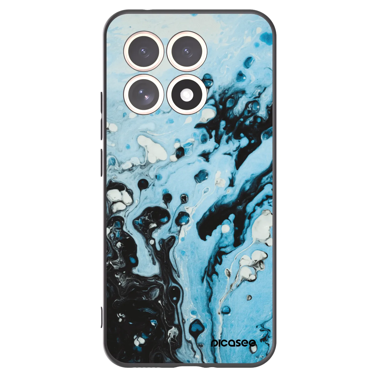 Picasee Μαύρη θήκη σιλικόνης για Xiaomi 15T - Organic blue