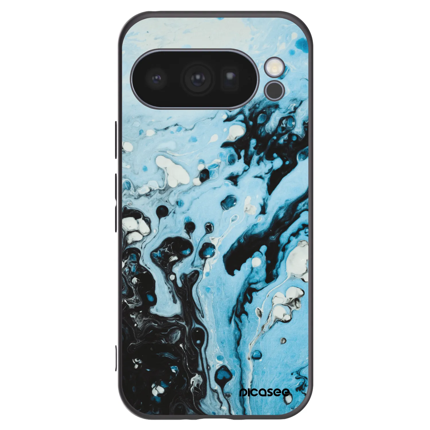Picasee Μαύρη θήκη σιλικόνης για Google Pixel 10 Pro - Organic blue