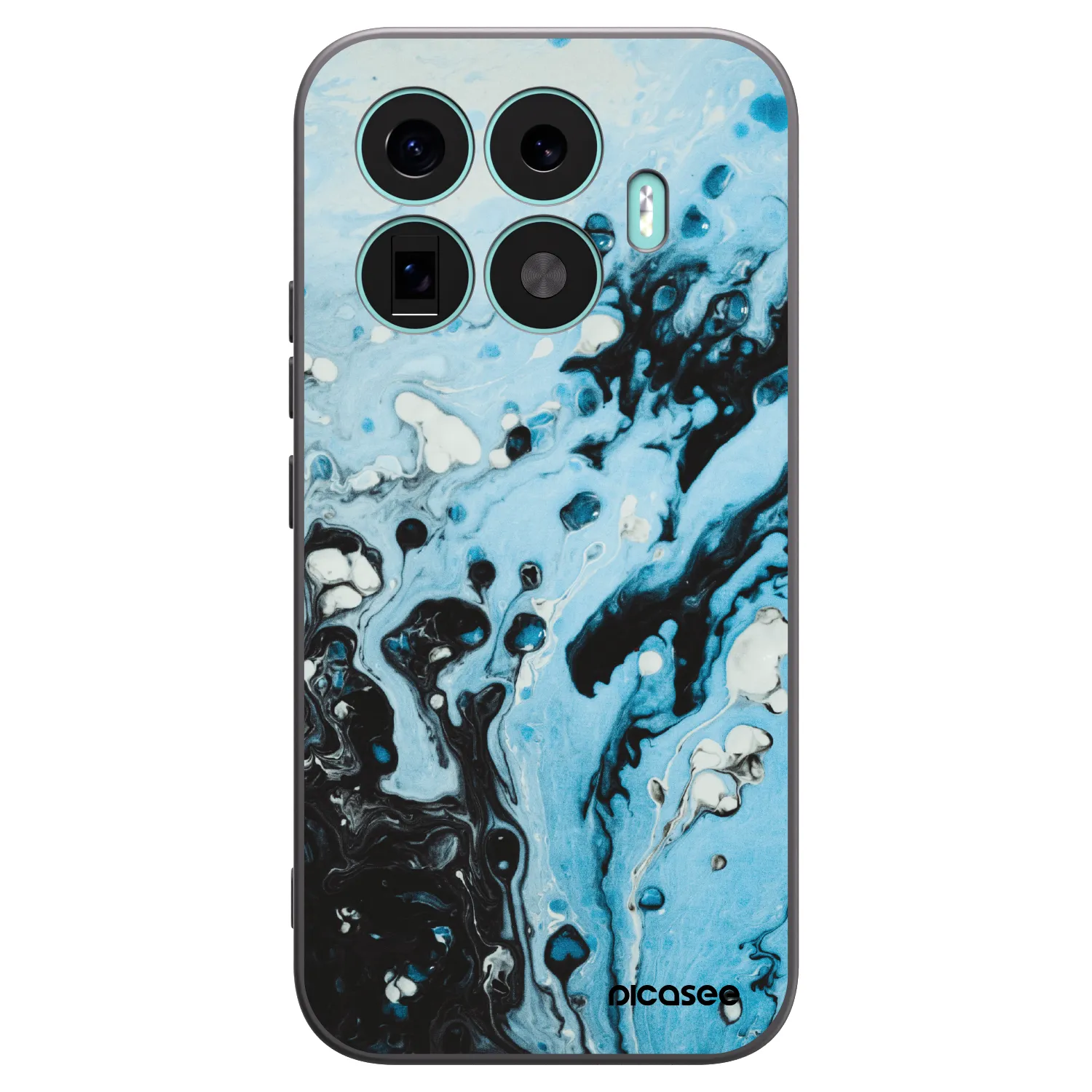 Picasee Μαύρη θήκη σιλικόνης για Xiaomi 17T - Organic blue
