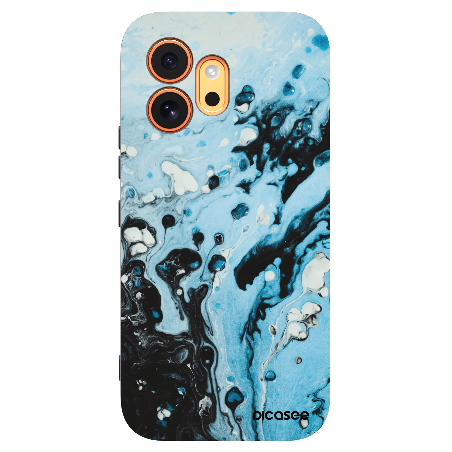 Picasee Μαύρη θήκη σιλικόνης για Honor 600 - Organic blue