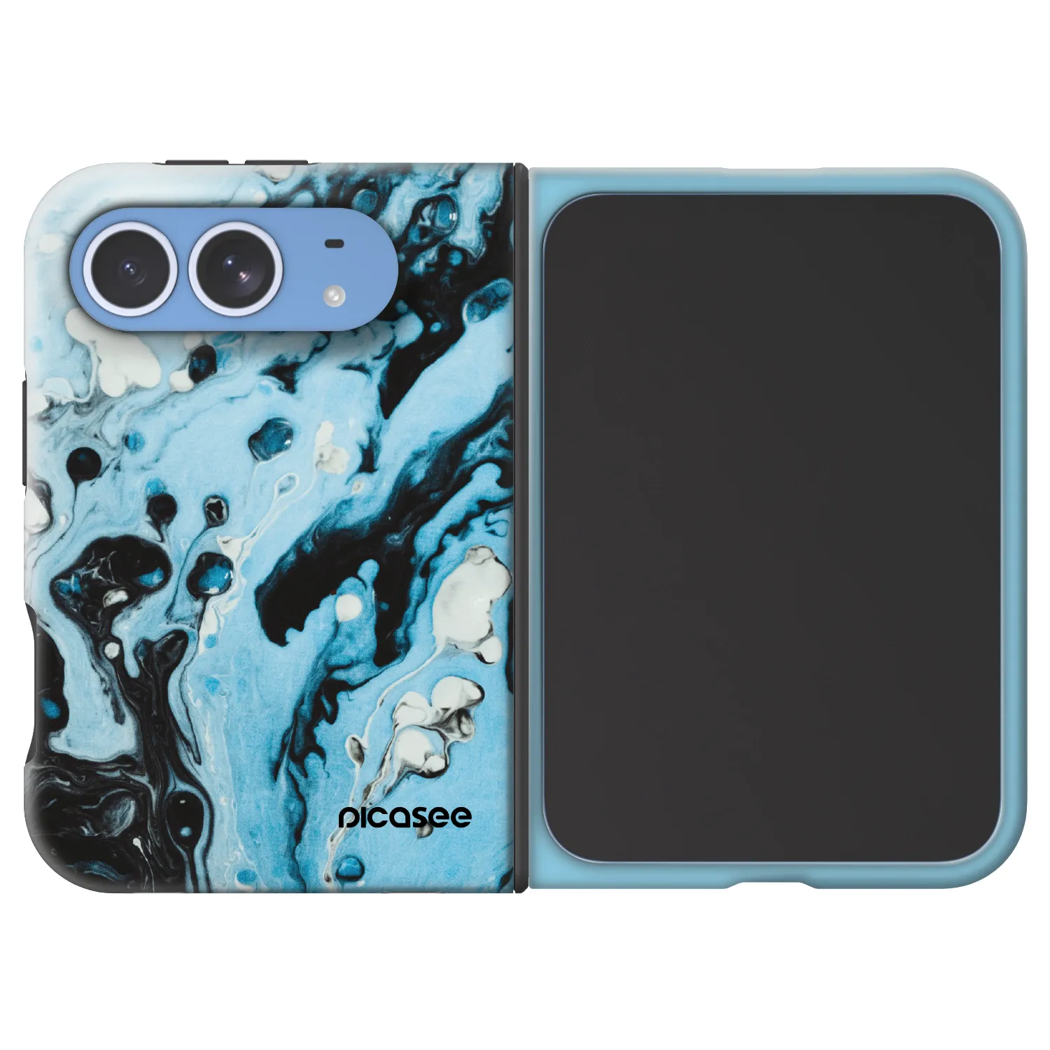 Picasee Fashion Case MagSafe για Apple iPhone Duo - Organic blue