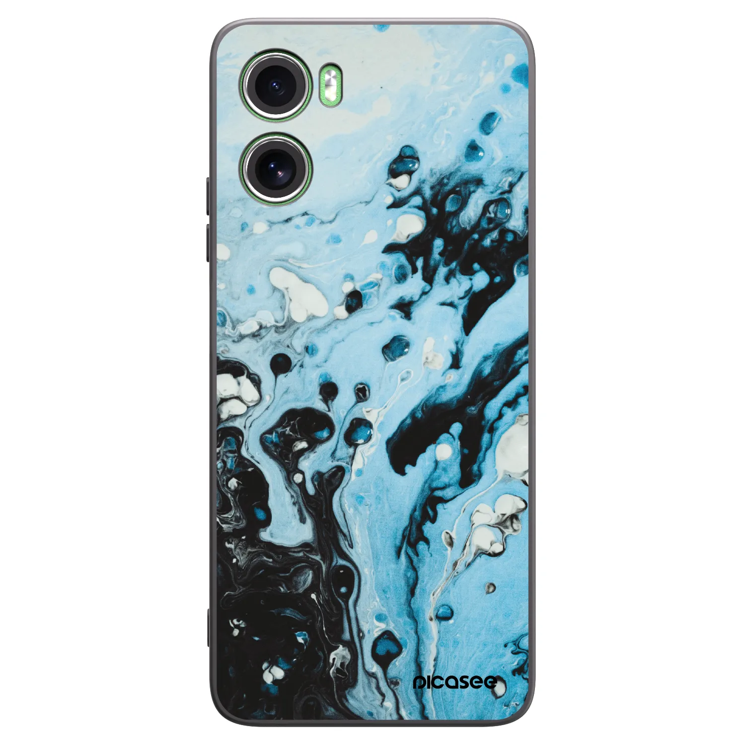 Picasee Μαύρη θήκη σιλικόνης για Motorola Moto G06 - Organic blue
