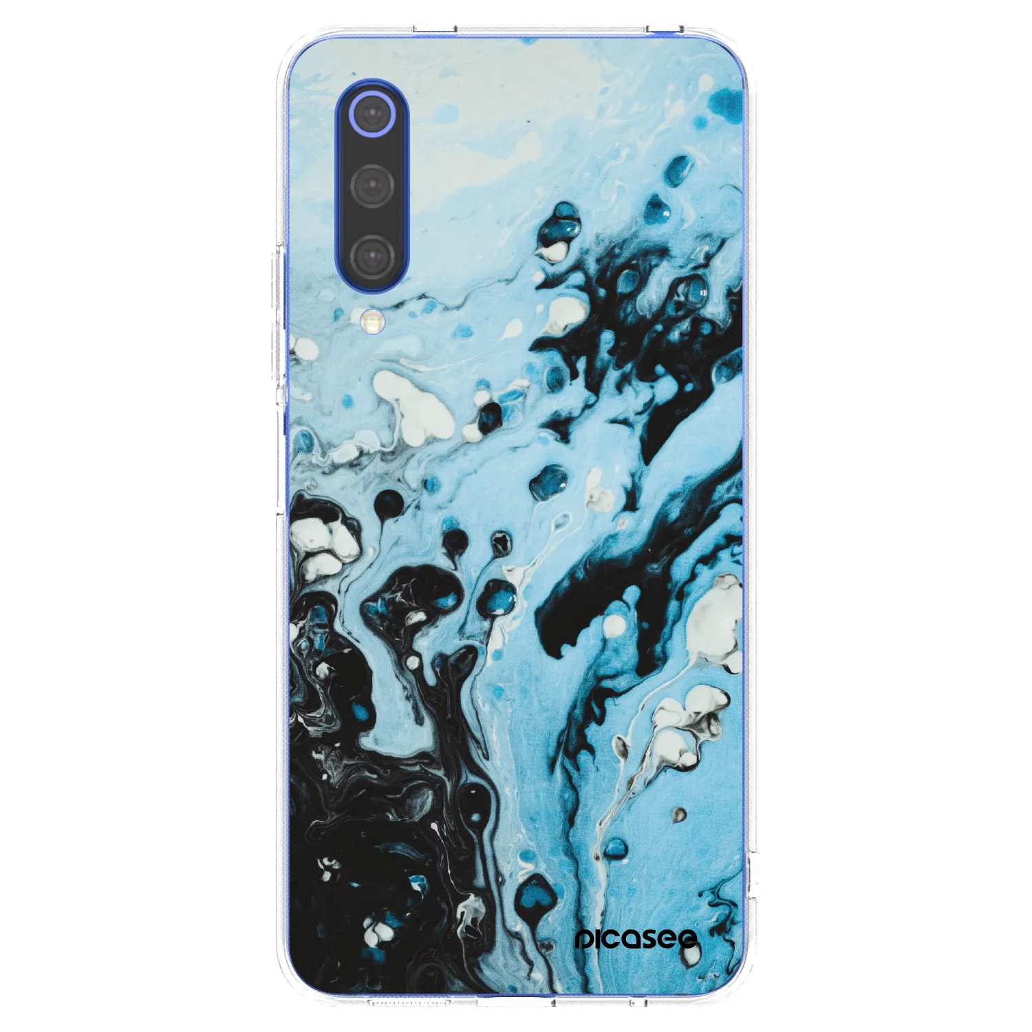 Picasee διαφανής θήκη σιλικόνης Xiaomi Mi 9 SE - Organic blue