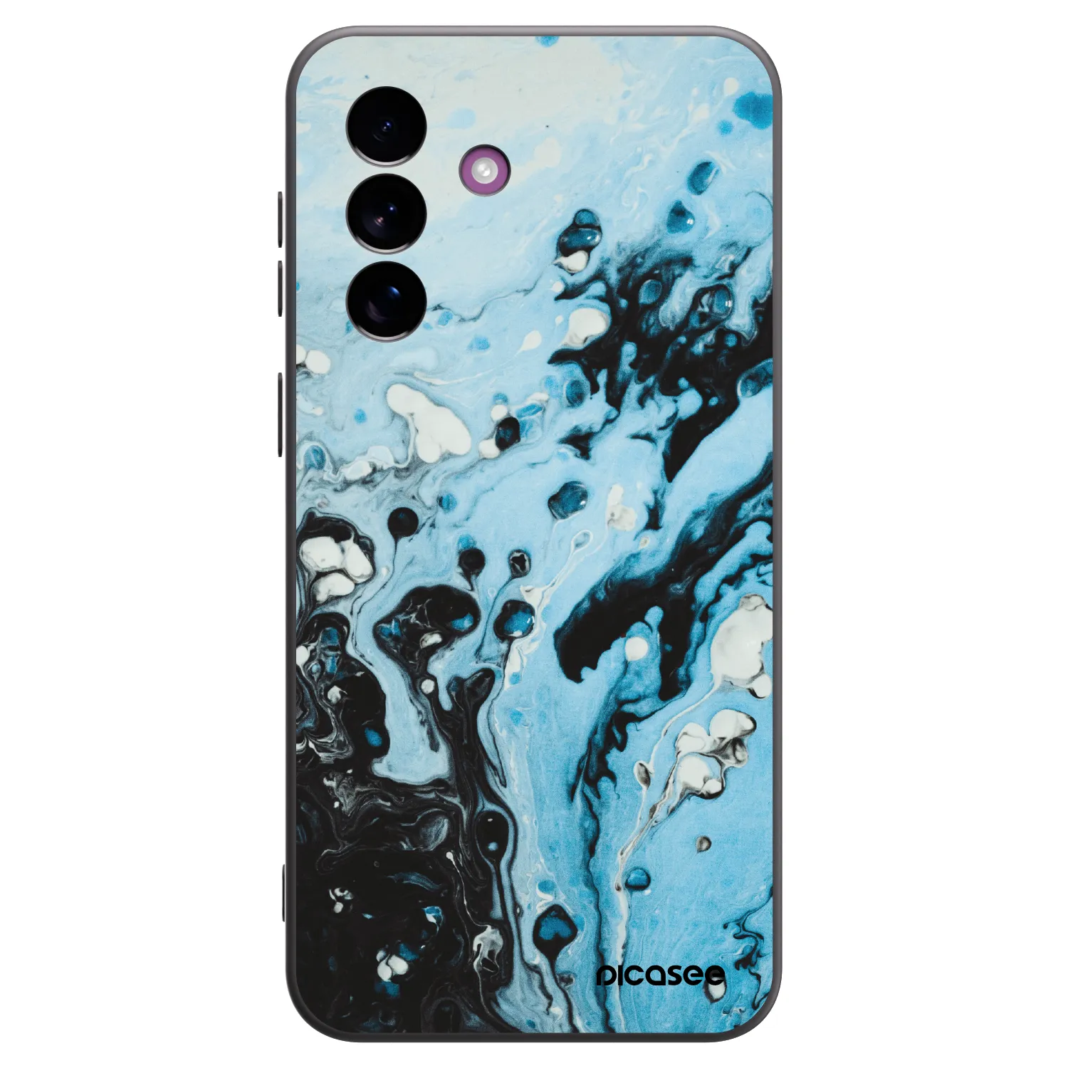 Picasee Μαύρη θήκη σιλικόνης για Samsung Galaxy A37 - Organic blue