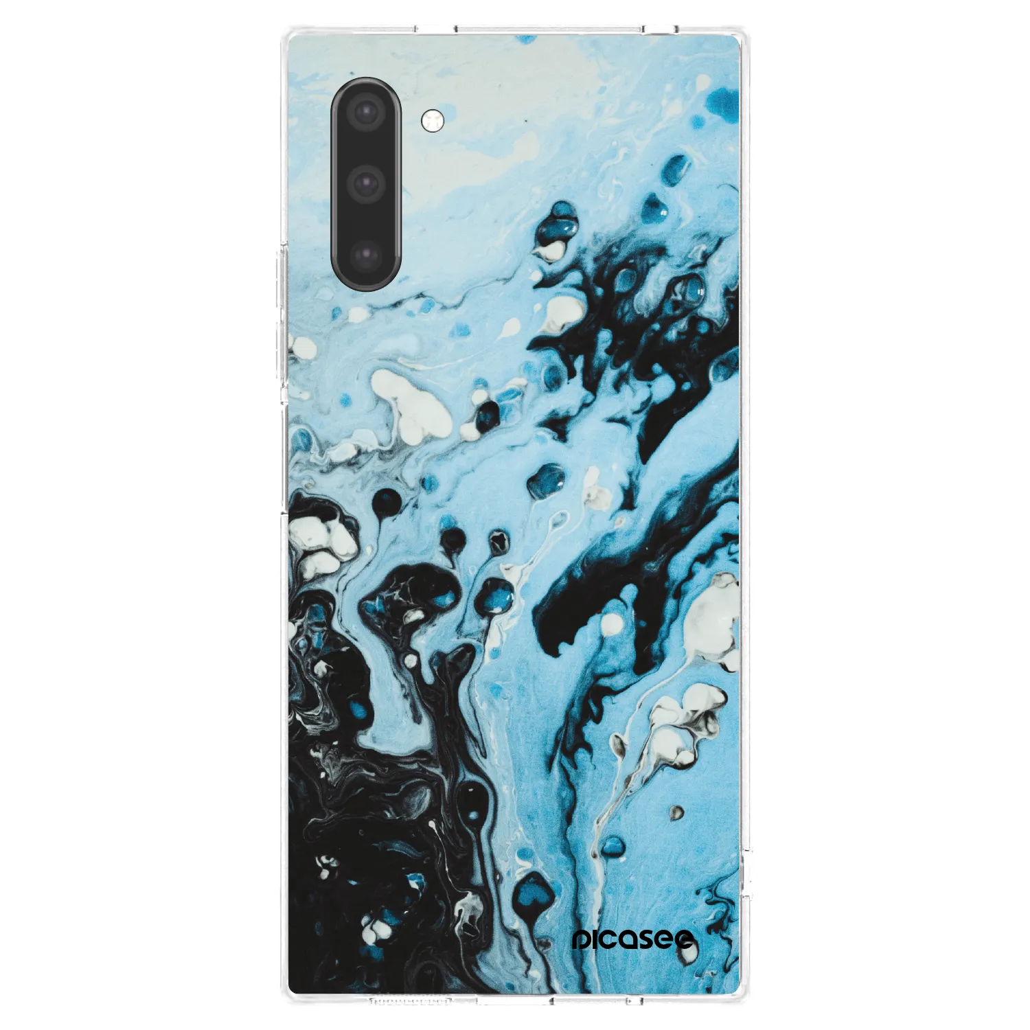 Picasee διαφανής θήκη σιλικόνης Samsung Galaxy Note 10 N970F - Organic blue