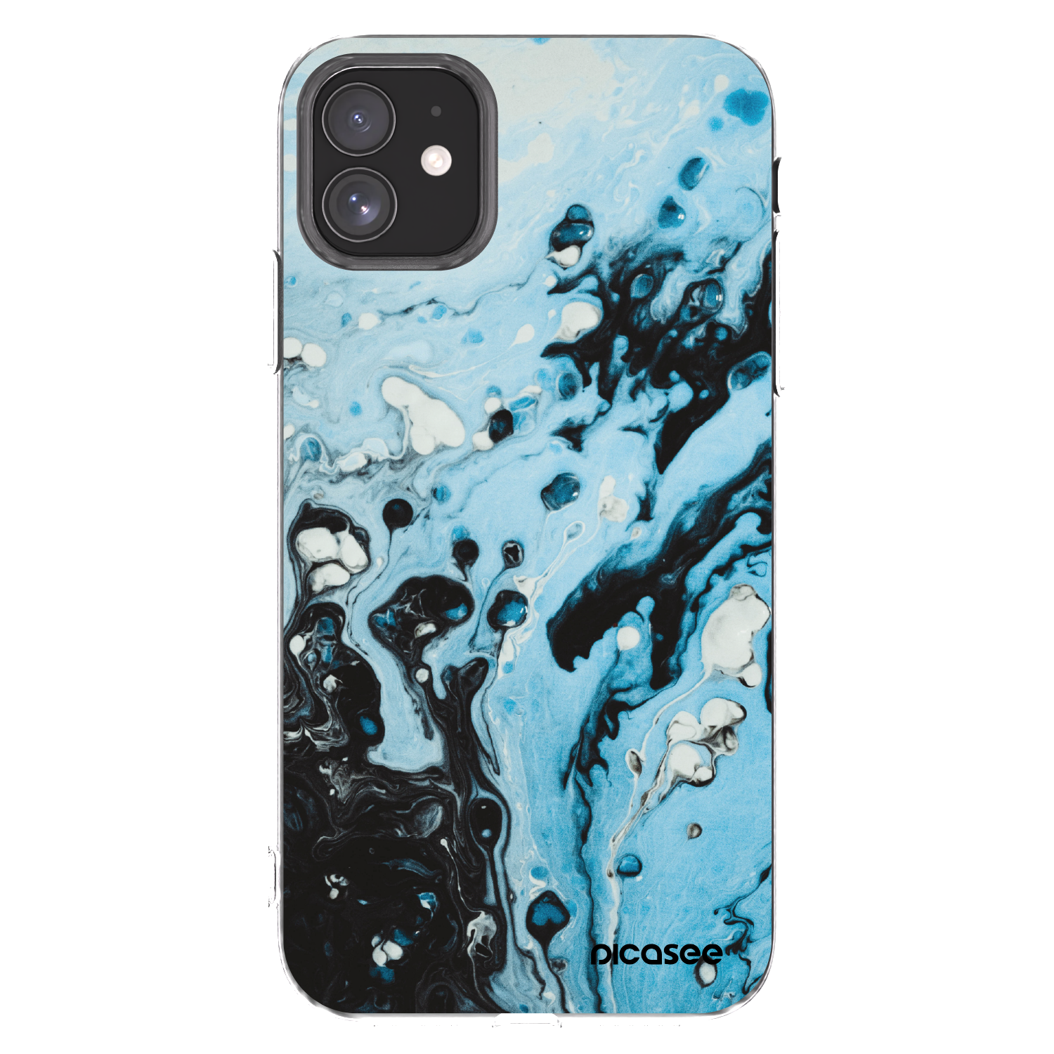 Picasee διαφανής θήκη σιλικόνης Apple iPhone 11 - Organic blue