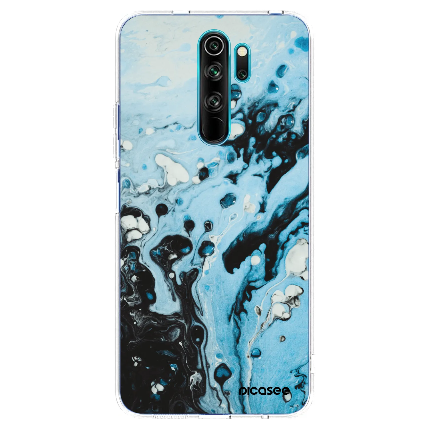Picasee διαφανής θήκη σιλικόνης Xiaomi Redmi Note 8 Pro - Organic blue