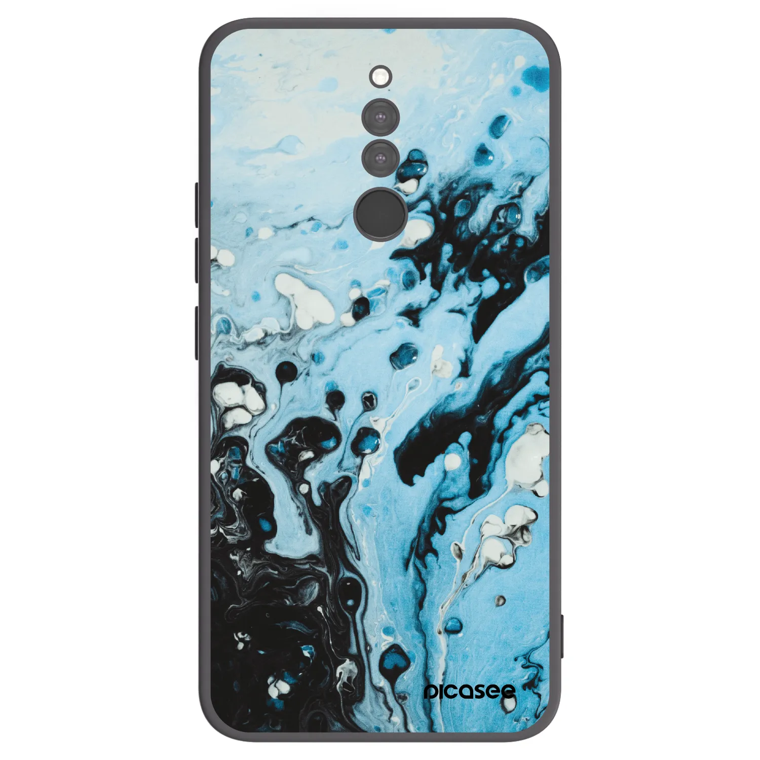 Picasee Μαύρη θήκη σιλικόνης για Xiaomi Redmi 8 - Organic blue