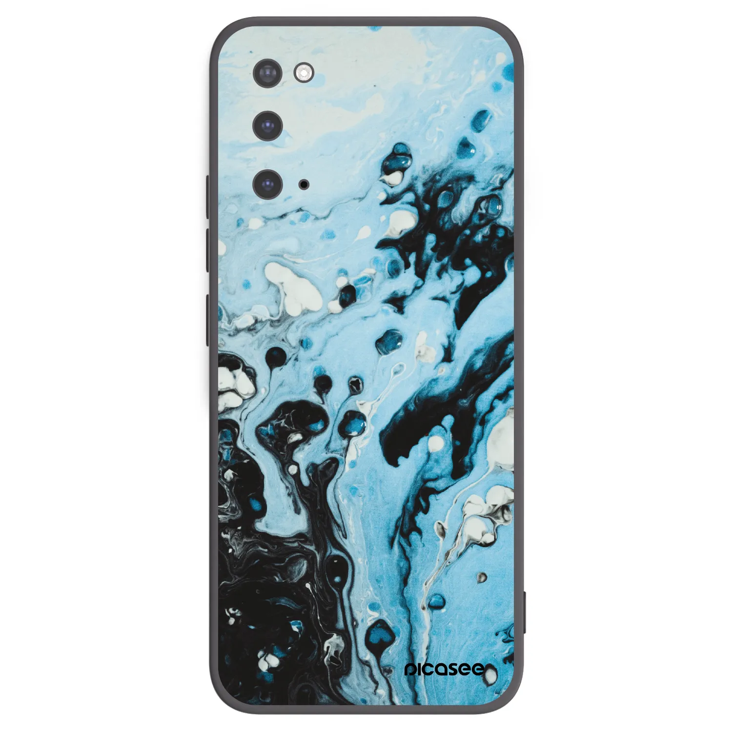 Picasee Μαύρη θήκη σιλικόνης για Samsung Galaxy S20 G980F - Organic blue