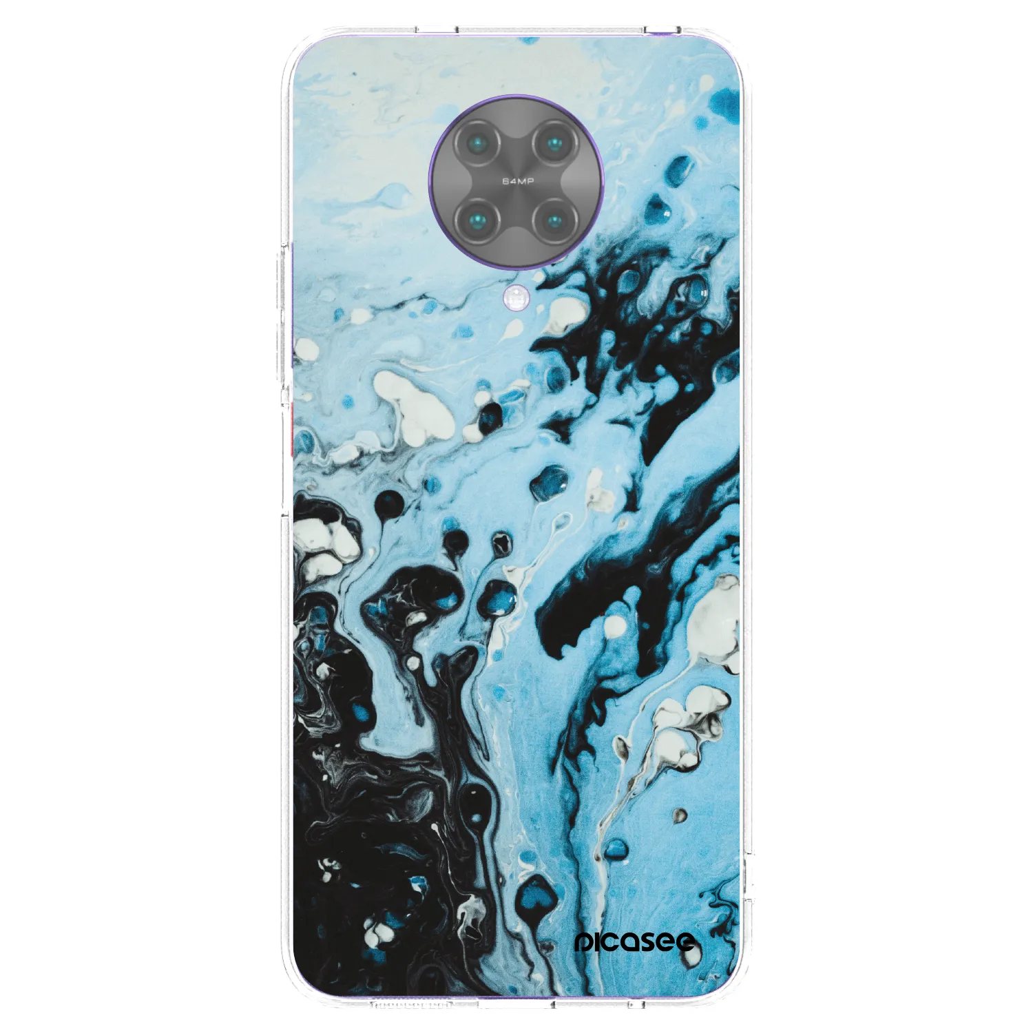 Picasee διαφανής θήκη σιλικόνης Xiaomi Poco F2 Pro - Organic blue