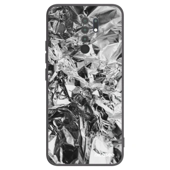 Picasee Μαύρη θήκη σιλικόνης για Xiaomi Redmi 9 - Chrome