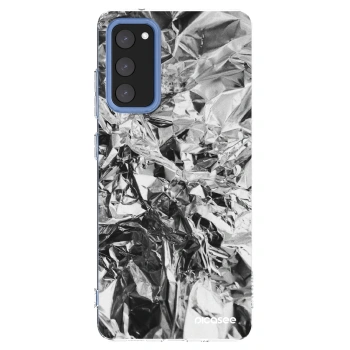 Picasee διαφανής θήκη σιλικόνης Samsung Galaxy S20 FE - Chrome