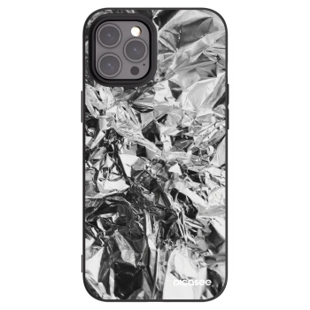 Picasee Μαύρη θήκη σιλικόνης για Apple iPhone 12 Pro Max - Chrome