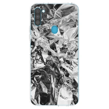 Picasee διαφανής θήκη σιλικόνης Samsung Galaxy M11 - Chrome