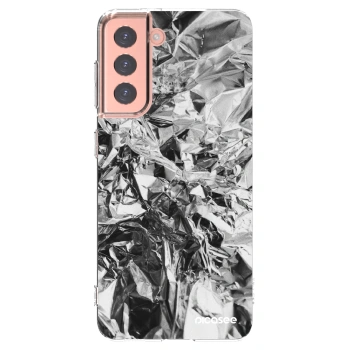 Picasee διαφανής θήκη σιλικόνης Samsung Galaxy S21 5G G991B - Chrome