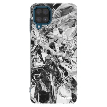 Picasee διαφανής θήκη σιλικόνης Samsung Galaxy A12 A125F - Chrome