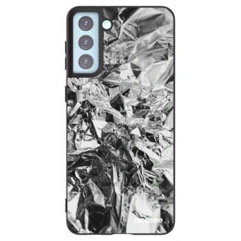 Picasee Μαύρη θήκη σιλικόνης για Samsung Galaxy S21+ 5G G996F - Chrome