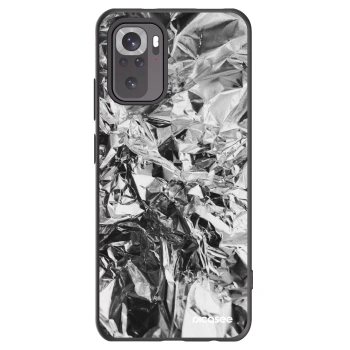 Picasee Μαύρη θήκη σιλικόνης για Xiaomi Redmi Note 10S - Chrome