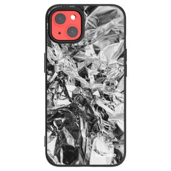 Picasee Μαύρη θήκη σιλικόνης για Apple iPhone 13 - Chrome