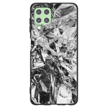 Picasee Μαύρη θήκη σιλικόνης για Samsung Galaxy A22 A225F 4G - Chrome