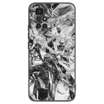 Picasee Μαύρη θήκη σιλικόνης για Xiaomi Redmi 10 - Chrome