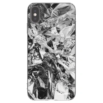 Picasee διαφανής θήκη σιλικόνης Apple iPhone XS Max - Chrome