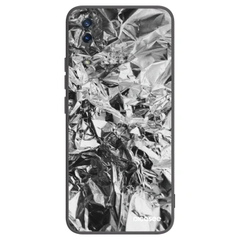 Picasee Μαύρη θήκη σιλικόνης για Vivo Y11s - Chrome