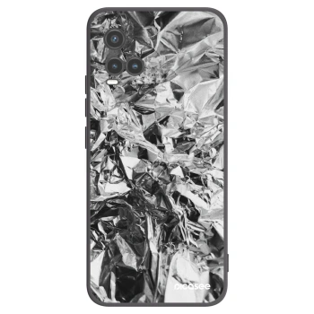 Picasee Μαύρη θήκη σιλικόνης για Vivo Y33s - Chrome