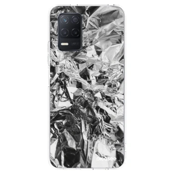 Picasee διαφανής θήκη σιλικόνης Realme 8 5G - Chrome