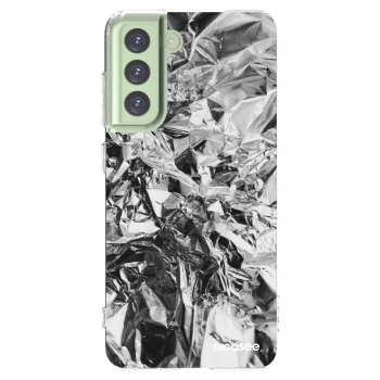 Picasee διαφανής θήκη σιλικόνης Samsung Galaxy S21 FE 5G - Chrome