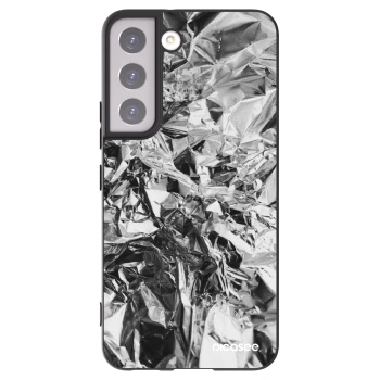 Picasee Μαύρη θήκη σιλικόνης για Samsung Galaxy S22 5G - Chrome