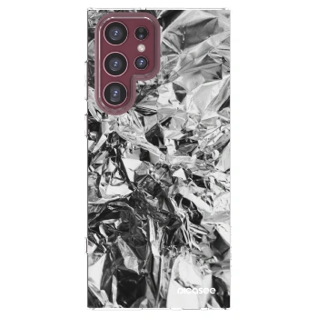 Picasee διαφανής θήκη σιλικόνης Samsung Galaxy S22 Ultra 5G - Chrome