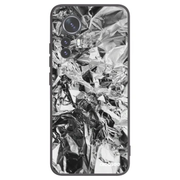 Picasee Μαύρη θήκη σιλικόνης για Xiaomi 12 Pro - Chrome