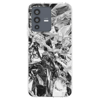 Picasee διαφανής θήκη σιλικόνης Vivo V23 5G - Chrome
